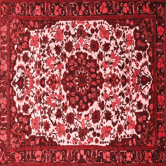 Medallion Red Traditional Rug, tr1656red
