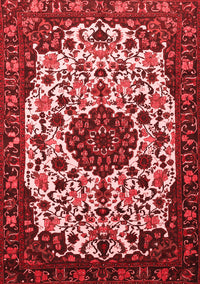 Medallion Red Traditional Rug, tr1656red