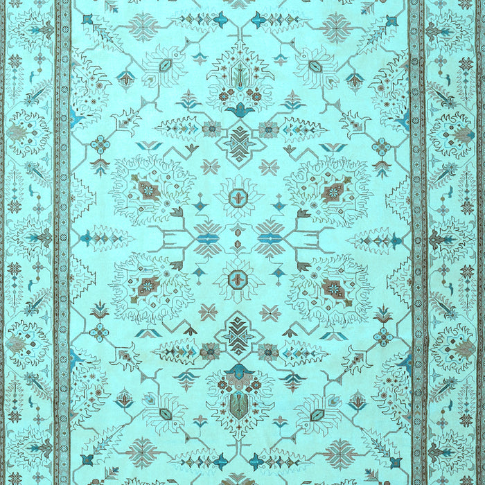 Machine Washable Persian Light Blue Traditional Rug, wshtr1657lblu