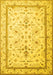 Machine Washable Persian Yellow Traditional Rug, wshtr1657yw