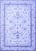 Machine Washable Persian Blue Traditional Rug, wshtr1657blu