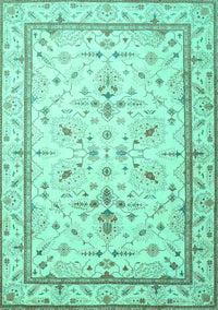 Persian Turquoise Traditional Rug, tr1657turq