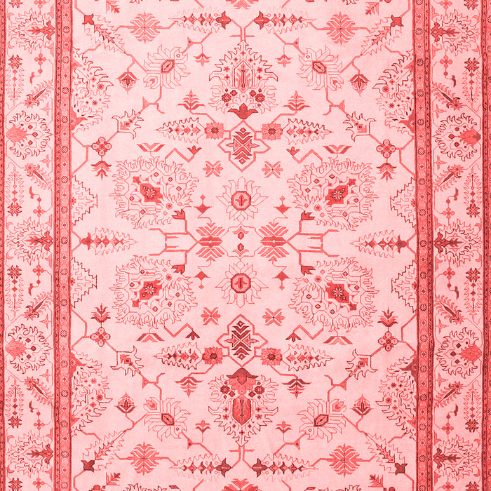 Machine Washable Persian Red Traditional Rug, wshtr1657red