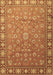 Machine Washable Persian Brown Traditional Rug, wshtr1658brn