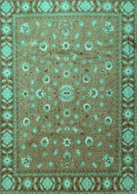 Persian Turquoise Traditional Rug, tr1658turq