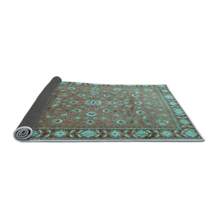 Sideview of Persian Light Blue Traditional Rug, tr1658lblu