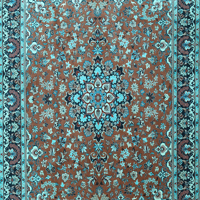 Machine Washable Persian Light Blue Traditional Rug, wshtr1659lblu