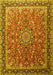 Machine Washable Persian Yellow Traditional Rug, wshtr1659yw