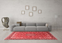 Machine Washable Persian Red Traditional Rug, wshtr1659red