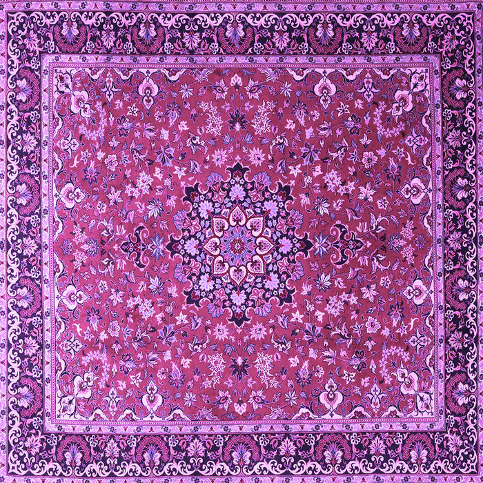 Square Persian Purple Traditional Rug, tr1659pur