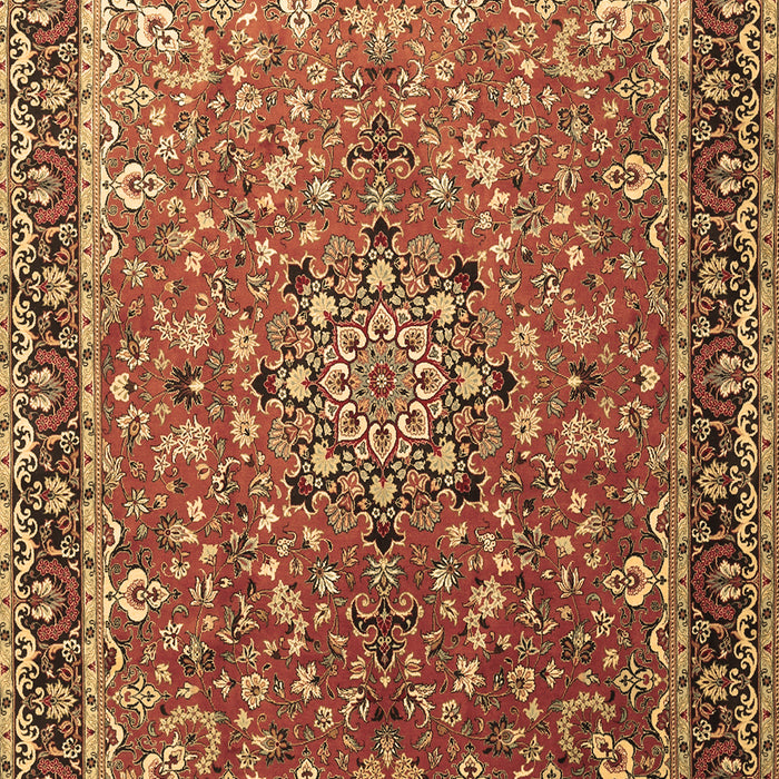 Machine Washable Persian Brown Traditional Rug, wshtr1659brn