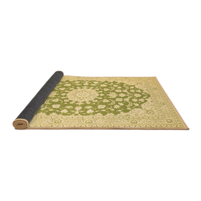 Sideview of Medallion Brown Traditional Rug, tr165brn