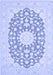 Medallion Blue Traditional Rug, tr165blu