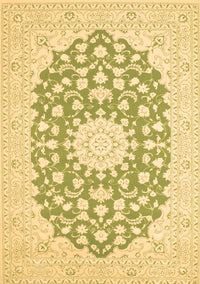 Medallion Brown Traditional Rug, tr165brn