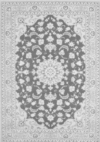 Medallion Gray Traditional Rug, tr165gry