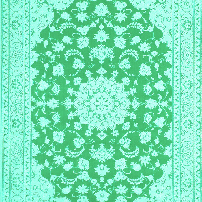 Medallion Turquoise Traditional Rug, tr165turq