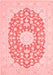 Medallion Red Traditional Area Rugs