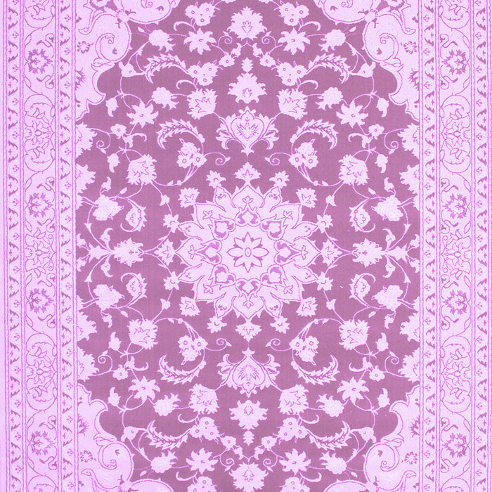 Medallion Purple Traditional Rug, tr165pur