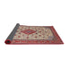 Sideview of Traditional Tan Brown Medallion Rug, tr1660