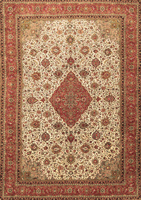 Medallion Brown Traditional Rug, tr1660brn