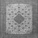 Serging Thickness of Medallion Gray Traditional Rug, tr1660gry