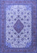 Medallion Blue Traditional Rug, tr1660blu