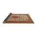 Sideview of Medallion Brown Traditional Rug, tr1660brn