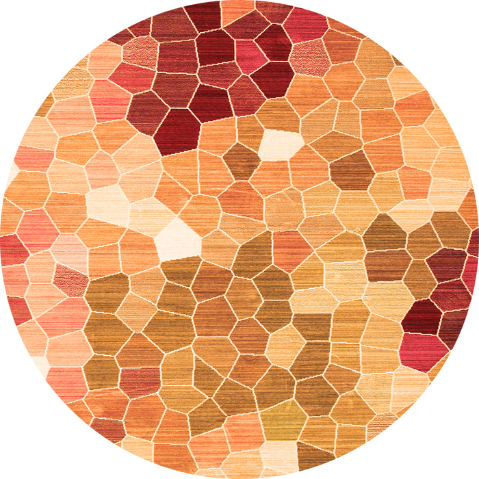 Square Persian Orange Traditional Rug, tr1661org