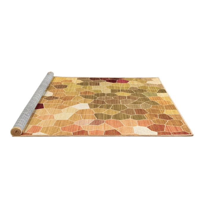 Sideview of Machine Washable Persian Brown Traditional Rug, wshtr1661brn