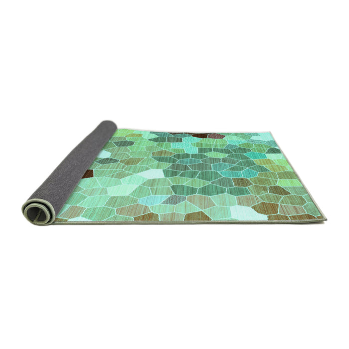 Sideview of Persian Turquoise Traditional Rug, tr1661turq