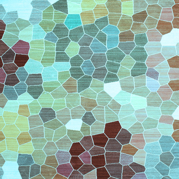 Square Machine Washable Persian Light Blue Traditional Rug, wshtr1661lblu