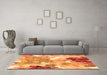 Machine Washable Persian Orange Traditional Area Rugs in a Living Room, wshtr1661org