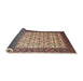 Sideview of Traditional Brown Persian Rug, tr1662