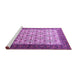 Sideview of Machine Washable Persian Purple Traditional Area Rugs, wshtr1662pur