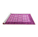 Sideview of Machine Washable Persian Pink Traditional Rug, wshtr1662pnk