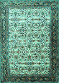 Persian Turquoise Traditional Rug, tr1662turq