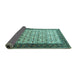 Sideview of Persian Turquoise Traditional Rug, tr1662turq