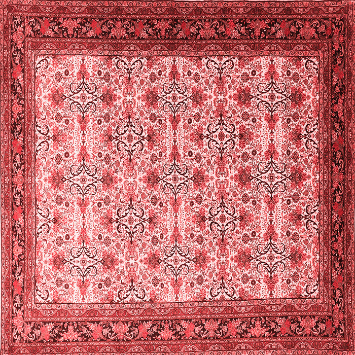 Machine Washable Persian Red Traditional Rug, wshtr1662red
