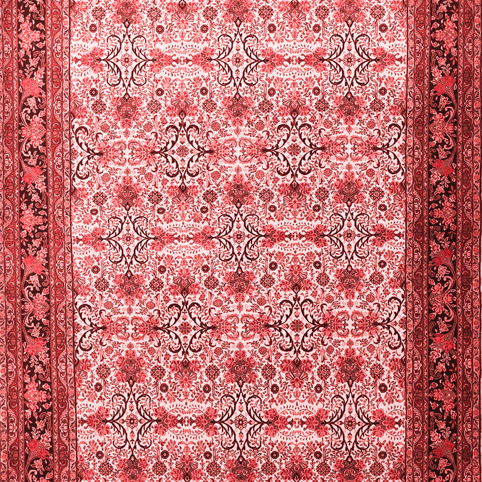 Machine Washable Persian Red Traditional Rug, wshtr1662red