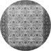 Square Persian Gray Traditional Rug, tr1662gry