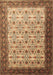 Machine Washable Persian Brown Traditional Rug, wshtr1662brn