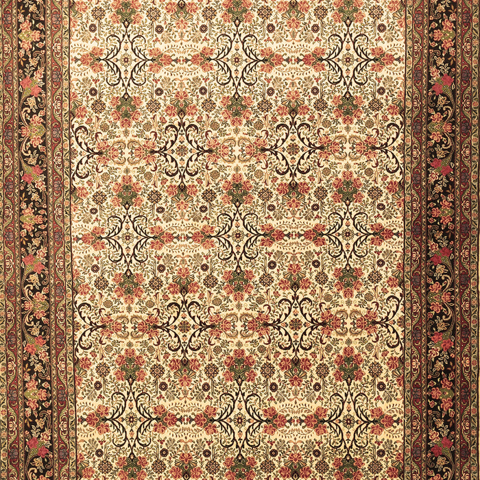 Machine Washable Persian Brown Traditional Rug, wshtr1662brn