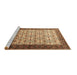 Sideview of Machine Washable Persian Brown Traditional Rug, wshtr1662brn