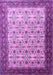 Machine Washable Persian Purple Traditional Area Rugs, wshtr1662pur