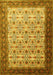 Machine Washable Persian Yellow Traditional Rug, wshtr1662yw