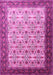 Machine Washable Persian Pink Traditional Rug, wshtr1662pnk