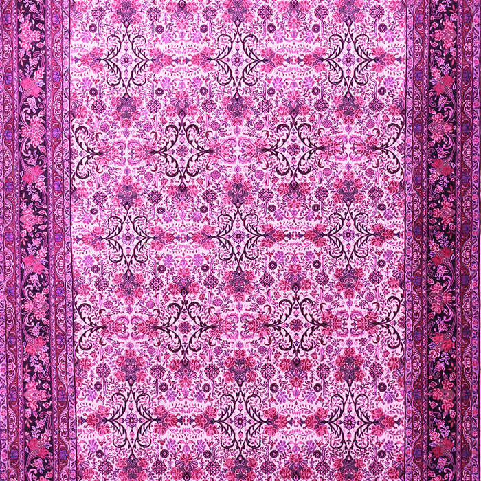 Machine Washable Persian Pink Traditional Rug, wshtr1662pnk