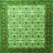 Serging Thickness of Persian Green Traditional Rug, tr1662grn