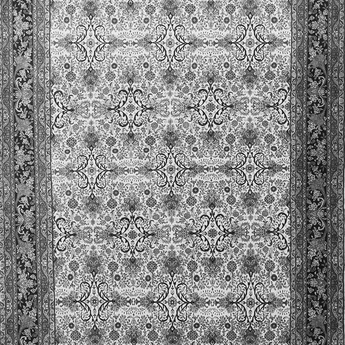 Serging Thickness of Machine Washable Persian Gray Traditional Rug, wshtr1662gry