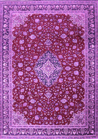 Medallion Purple Traditional Rug, tr1663pur